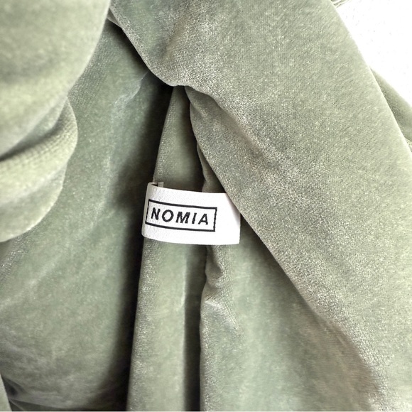 NOMIA Velvet Asymmetric Halter Crossover Midi Maxi Dress 6 - Picture 7 of 14